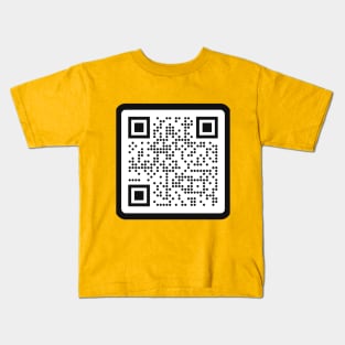 Journey - Don't Stop Believin' QR Code Design. Journey Song Kids T-Shirt